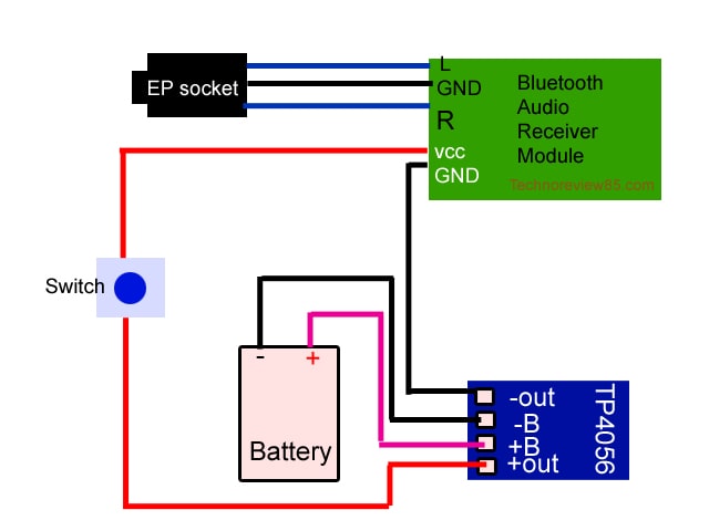 DIY Bluetooth headphone circuit