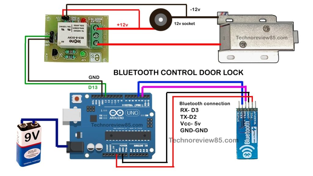 bluetooth door lock circuit