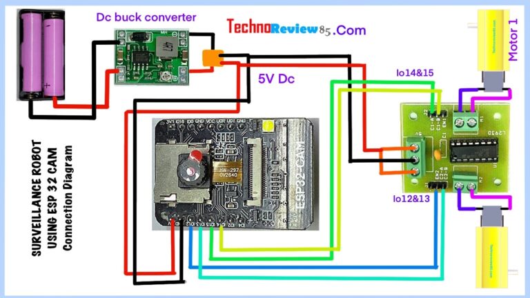 How to make a surveillance robotic car using ESP 32 cam board – techno ...